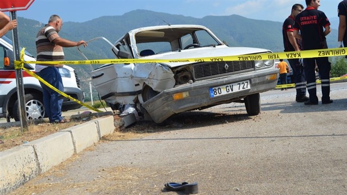 Osmaniyede trafik kazası